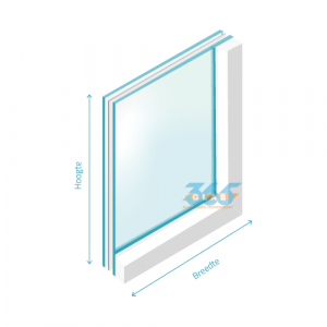 Gelaagd enkel glas mat folie 44.2