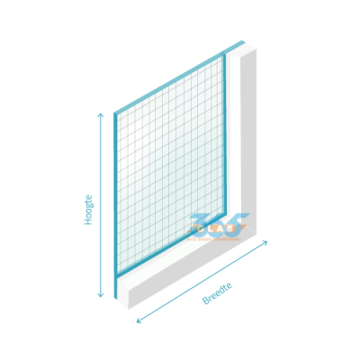 Draadglas op maat bestellen 365glas.nl